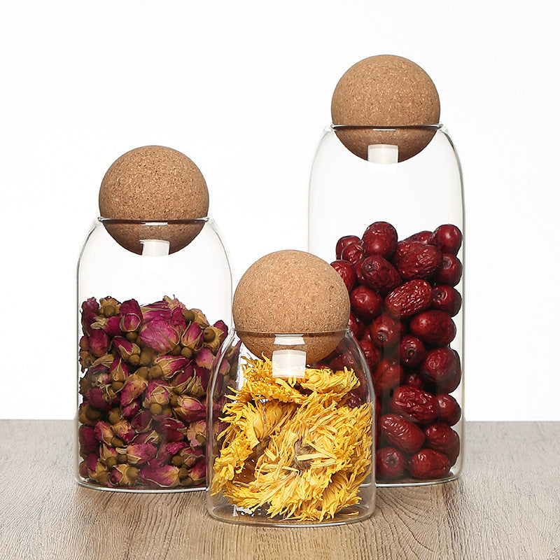 Clear High Borosilicate Canister Storage Jar