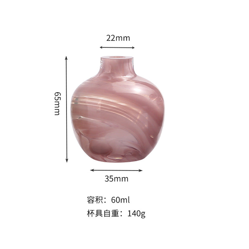 Color dot handmade vase