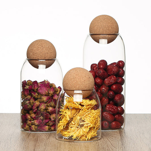 Clear High Borosilicate Canister Storage Jar