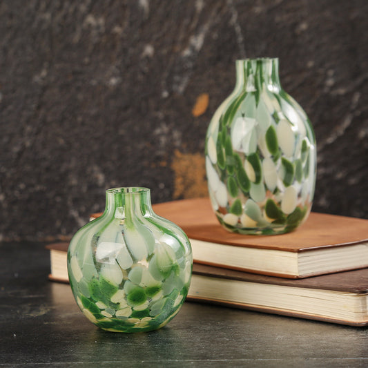 Color dot handmade vase