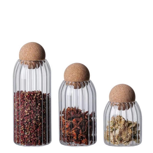 Clear High Borosilicate Canister Storage Jar