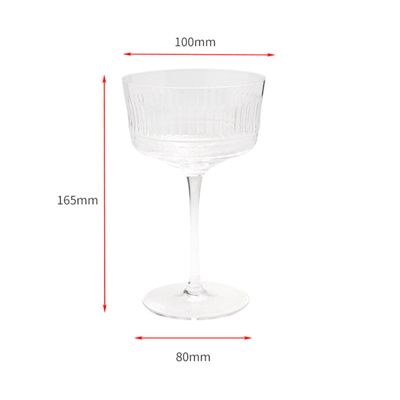 clear & spray green color ice cream goblet
