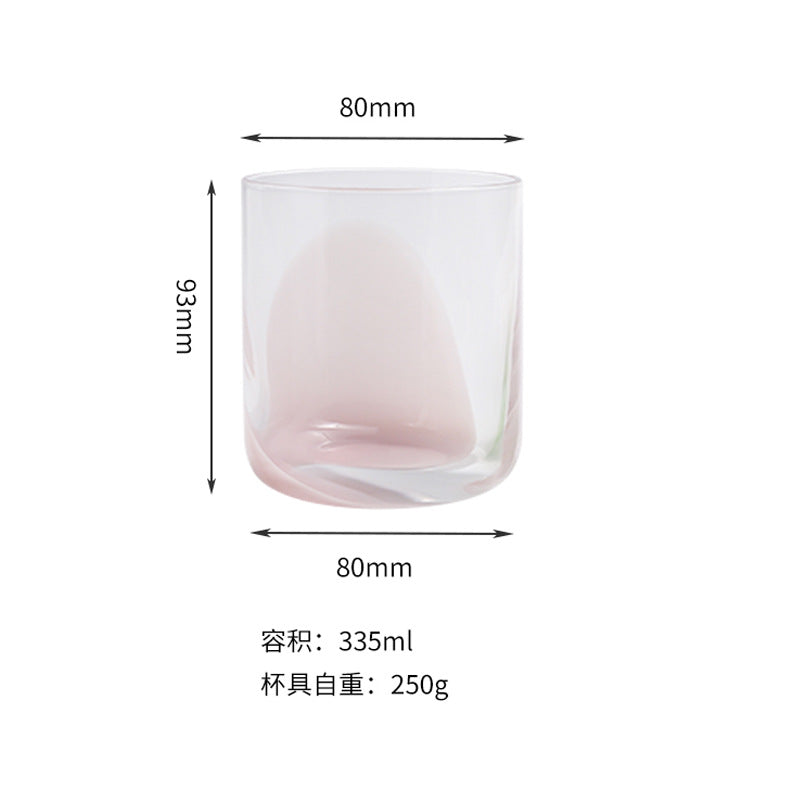 Color dot handmade tumbler stemless