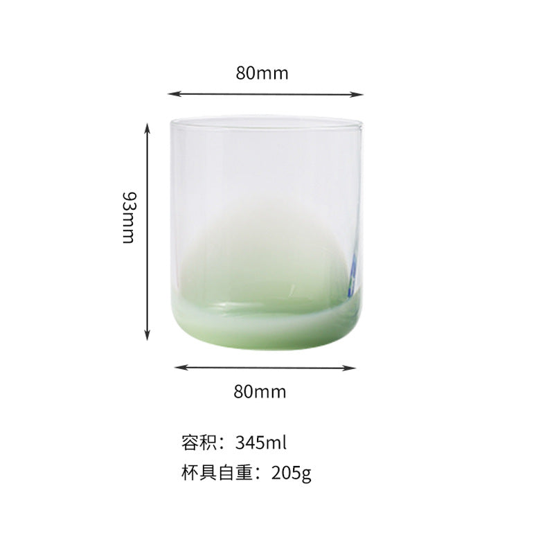 Color dot handmade tumbler stemless
