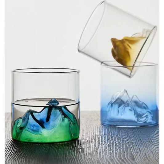 Color solid mountain high borosilicate Tumbler