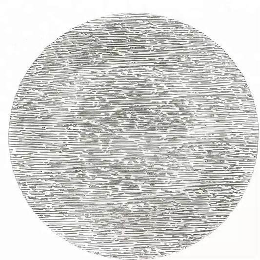 Gold Round Decorative 13inch Glass Charger Plates for Wedding Party Holiday