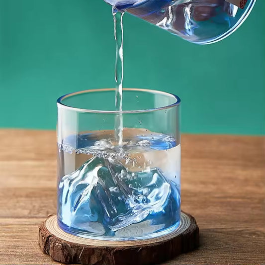 Color solid mountain high borosilicate Tumbler